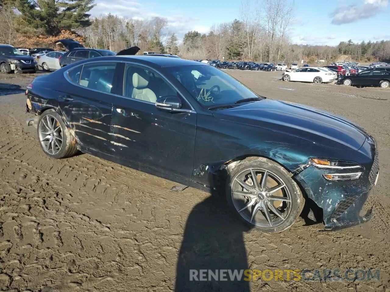 4 fotografías del automóvil dañado KMTG34TA6PU131665 GENESIS G70 BASE 2023