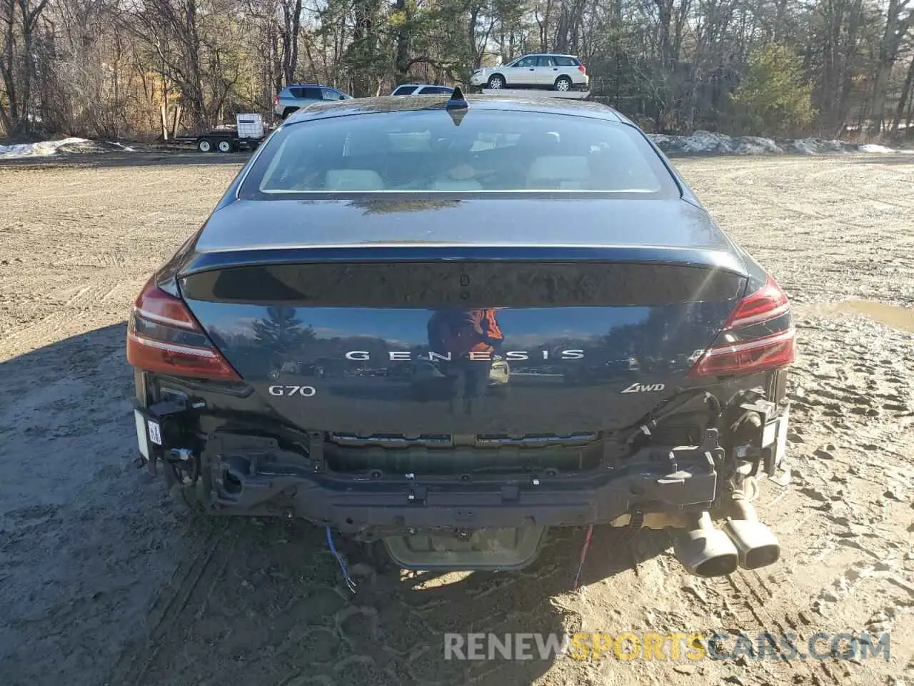 6 fotografías del automóvil dañado KMTG34TA6PU131665 GENESIS G70 BASE 2023