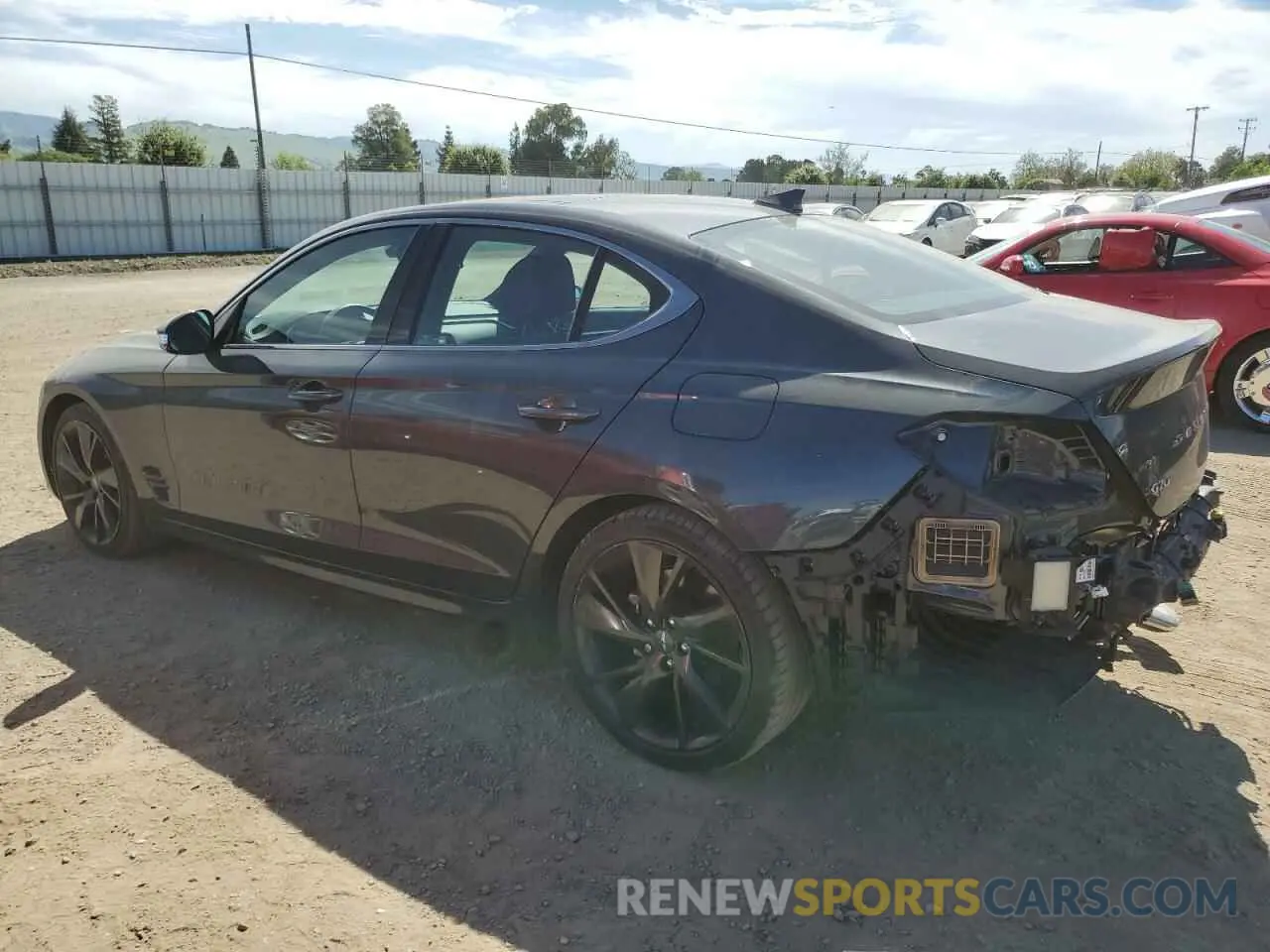 2 fotografías del automóvil dañado KMTG34TA7PU105270 GENESIS G70 BASE 2023