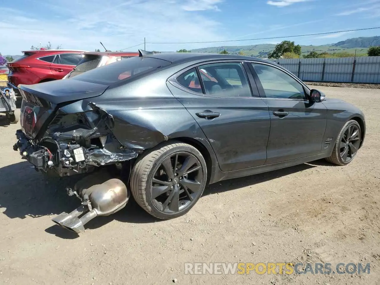 3 fotografías del automóvil dañado KMTG34TA7PU105270 GENESIS G70 BASE 2023