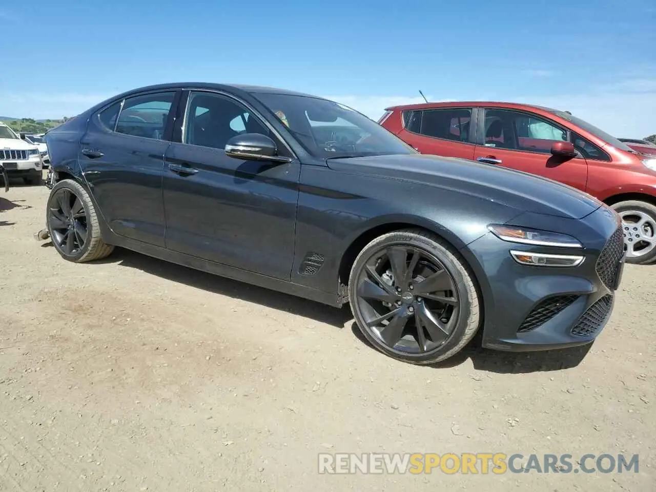 4 fotografías del automóvil dañado KMTG34TA7PU105270 GENESIS G70 BASE 2023