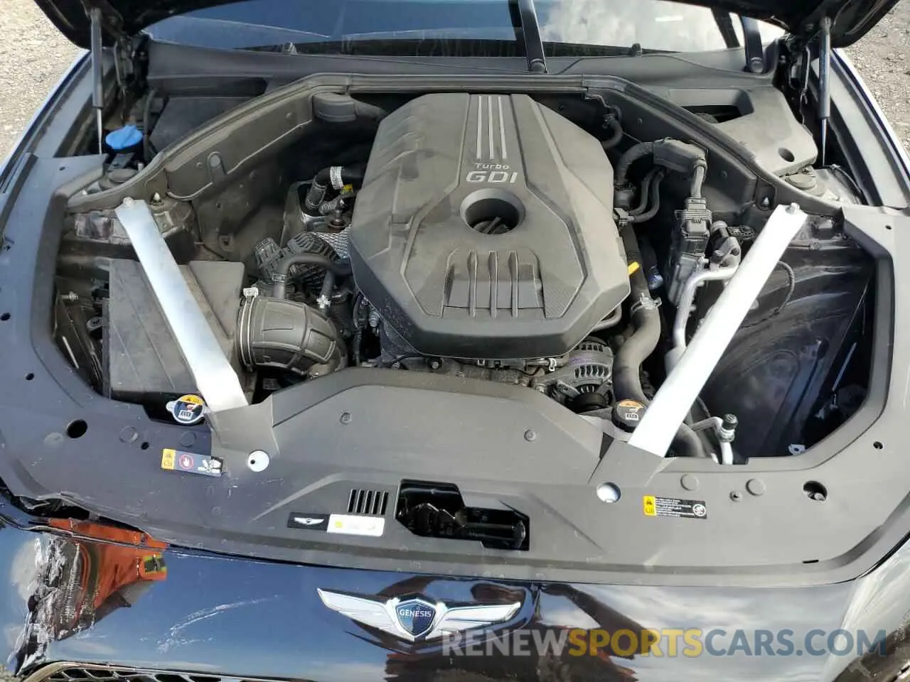 11 fotografías del automóvil dañado KMTG34TA7PU116043 GENESIS G70 BASE 2023