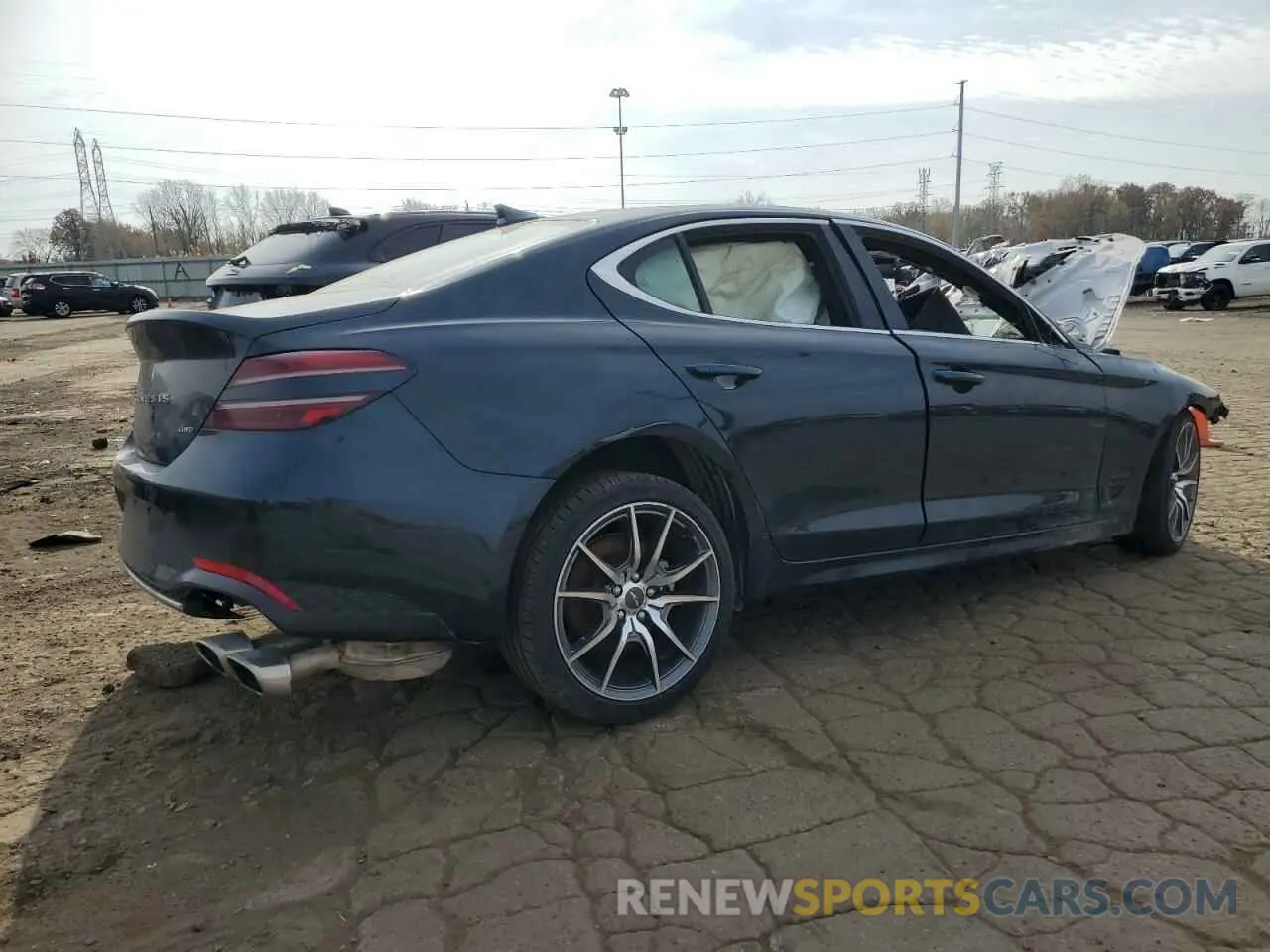 3 fotografías del automóvil dañado KMTG34TA7PU122568 GENESIS G70 BASE 2023