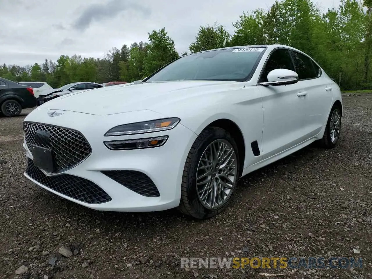 1 fotografías del automóvil dañado KMTG34TA8PU124927 GENESIS G70 BASE 2023