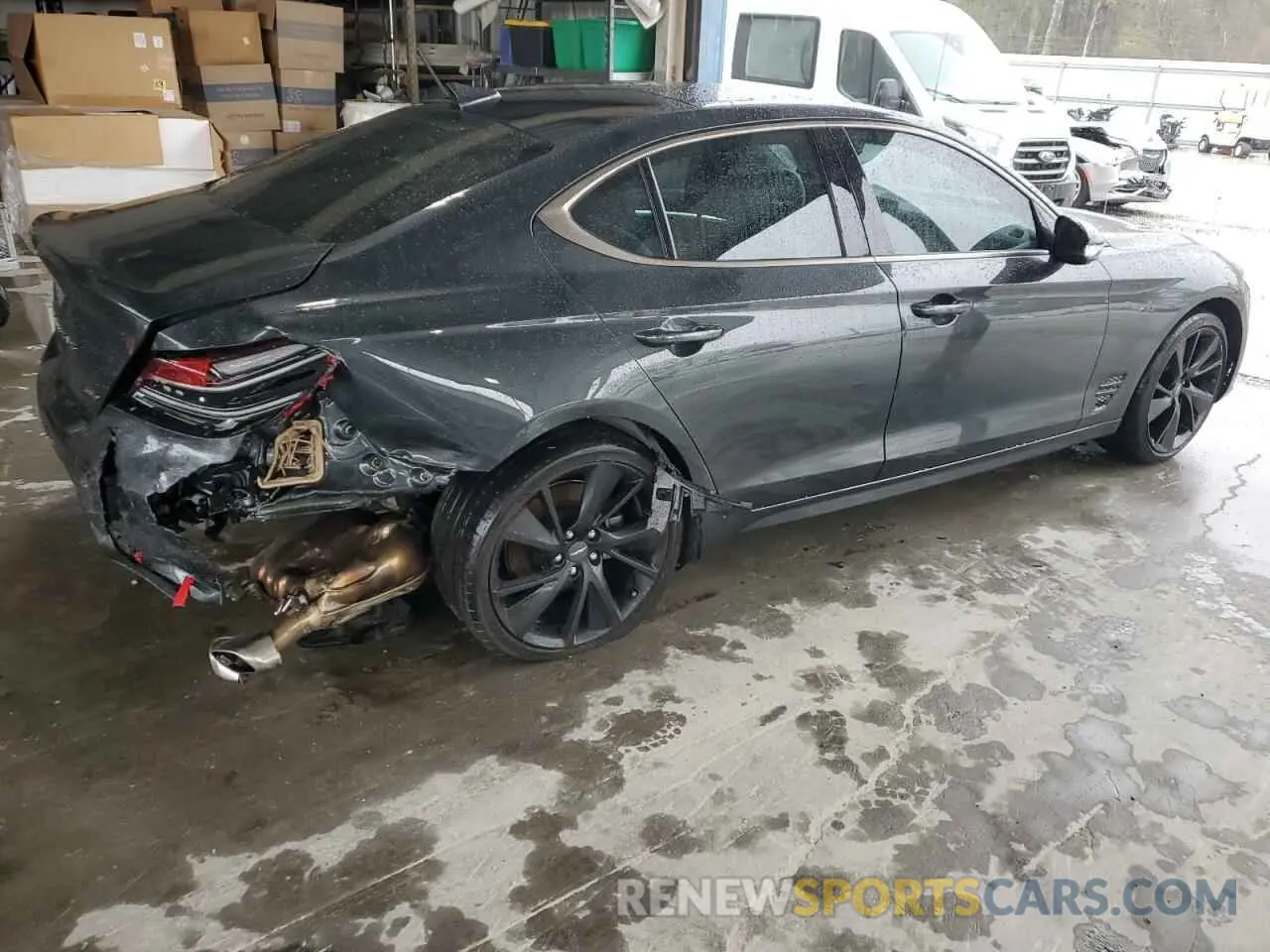 3 fotografías del automóvil dañado KMTG34TA8PU126273 GENESIS G70 BASE 2023