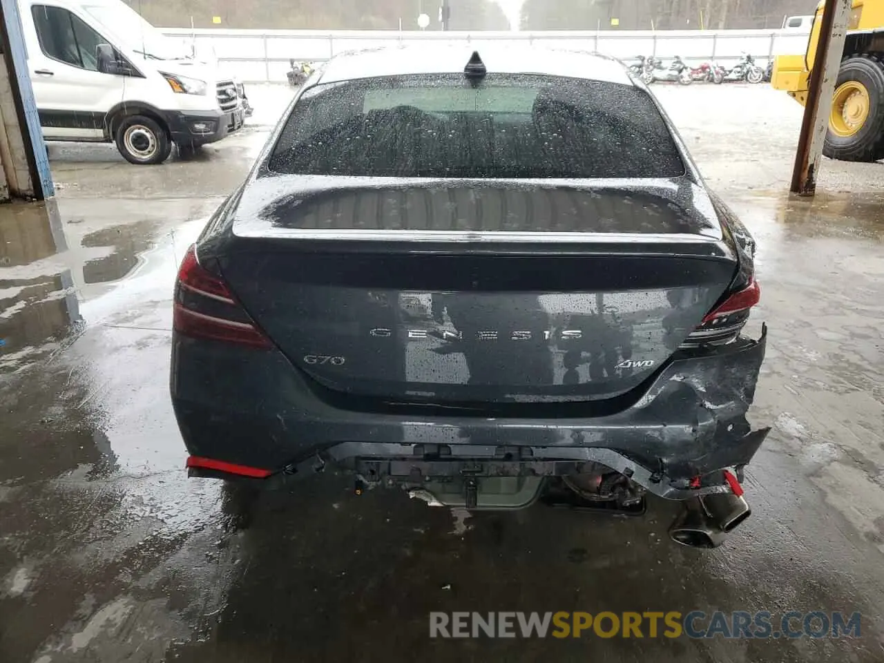 6 fotografías del automóvil dañado KMTG34TA8PU126273 GENESIS G70 BASE 2023