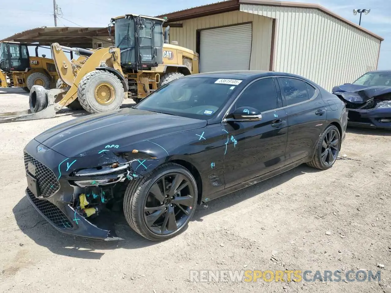 1 fotografías del automóvil dañado KMTG34TA8PU126872 GENESIS G70 BASE 2023
