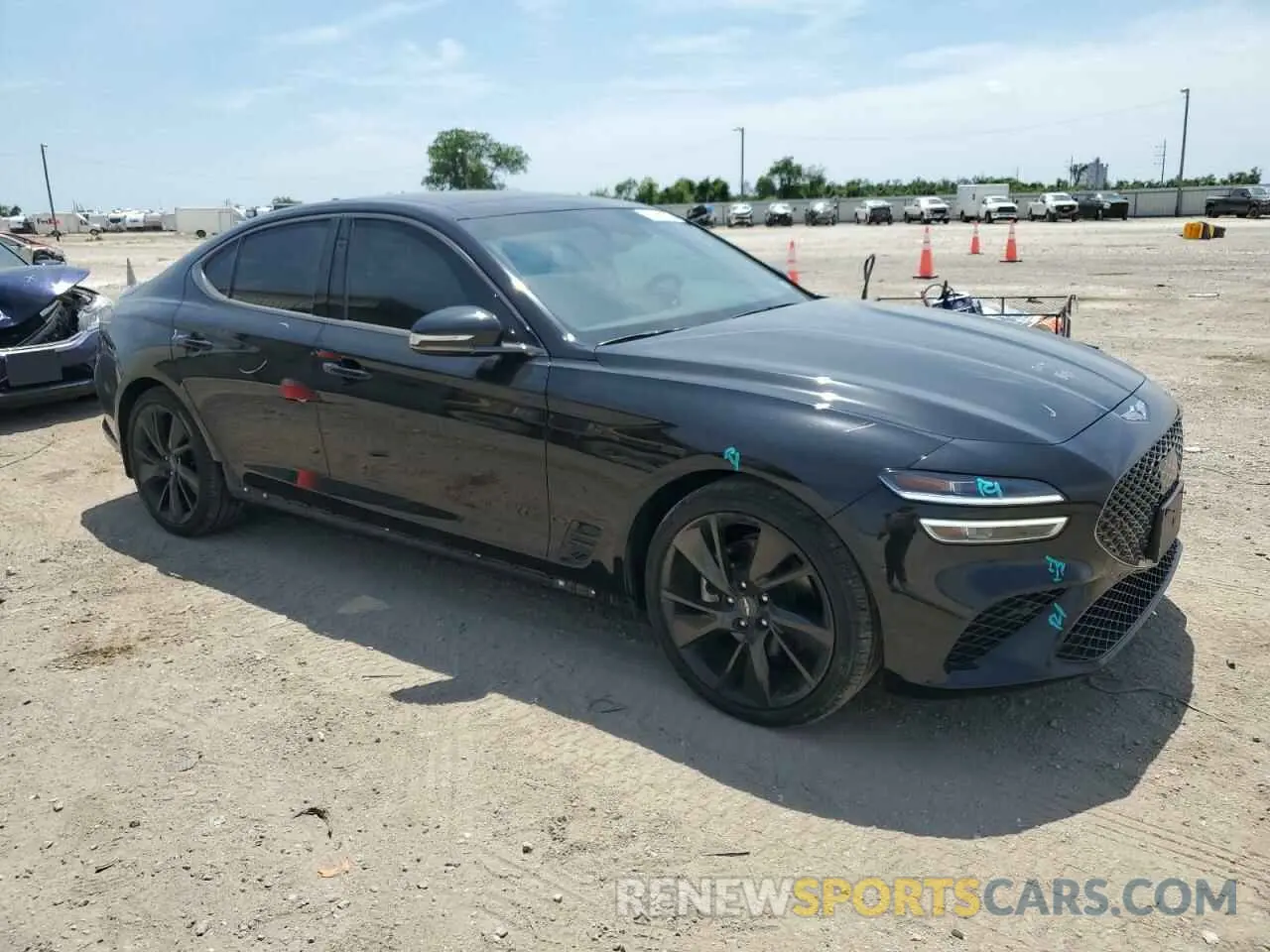 4 fotografías del automóvil dañado KMTG34TA8PU126872 GENESIS G70 BASE 2023