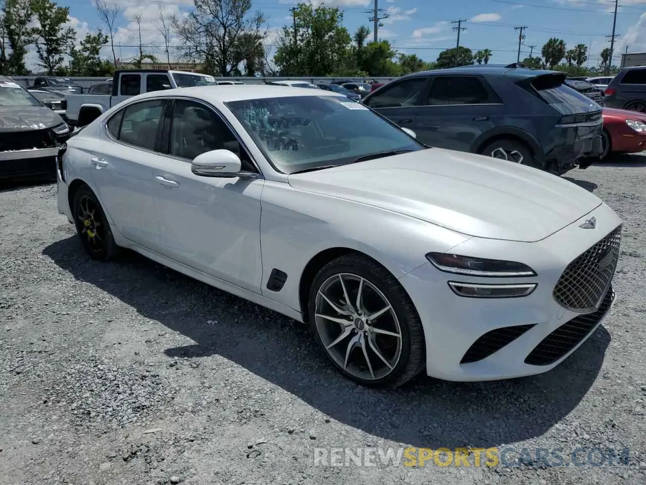 4 fotografías del automóvil dañado KMTG34TA9PU131837 GENESIS G70 BASE 2023
