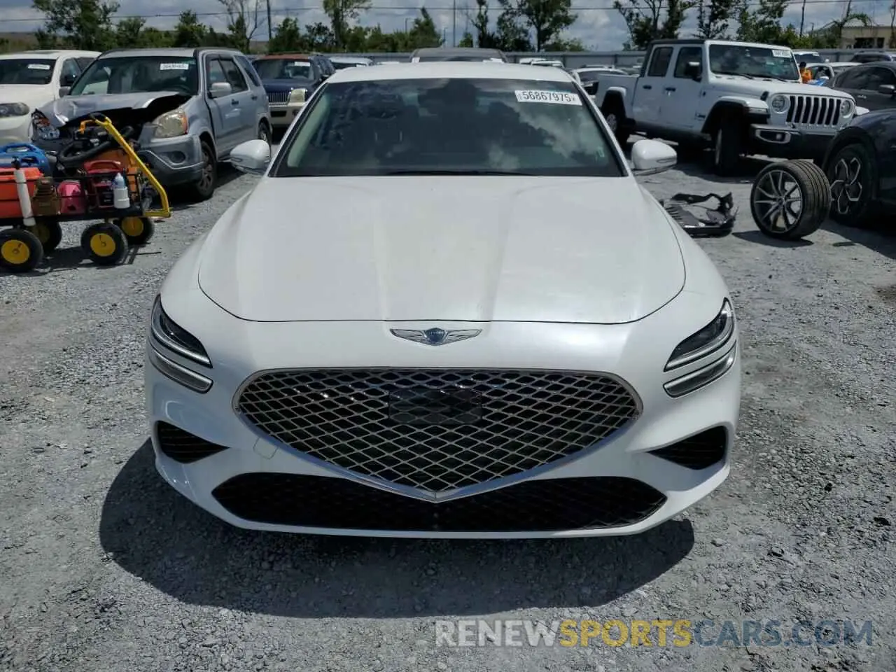 5 fotografías del automóvil dañado KMTG34TA9PU131837 GENESIS G70 BASE 2023