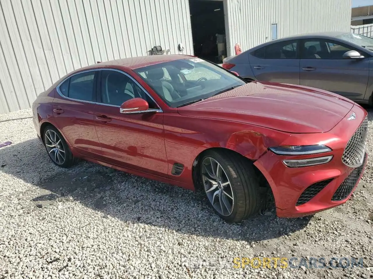 4 fotografías del automóvil dañado KMTG34TAXPU129255 GENESIS G70 BASE 2023