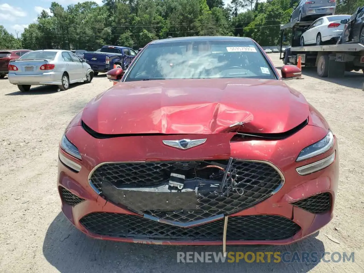 5 fotografías del automóvil dañado KMTG54TE0PU114499 GENESIS G70 BASE 2023