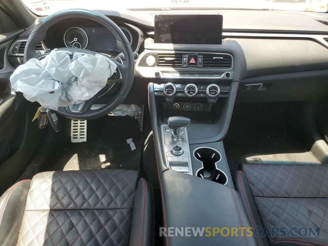 8 fotografías del automóvil dañado KMTG54TE0PU114499 GENESIS G70 BASE 2023
