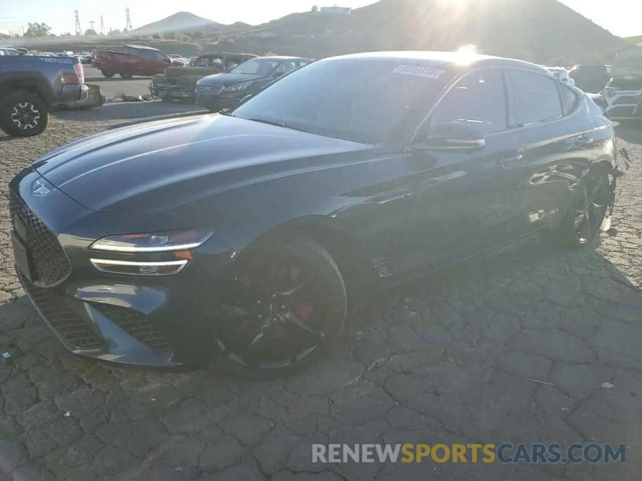 1 fotografías del automóvil dañado KMTG54TE1PU106881 GENESIS G70 BASE 2023