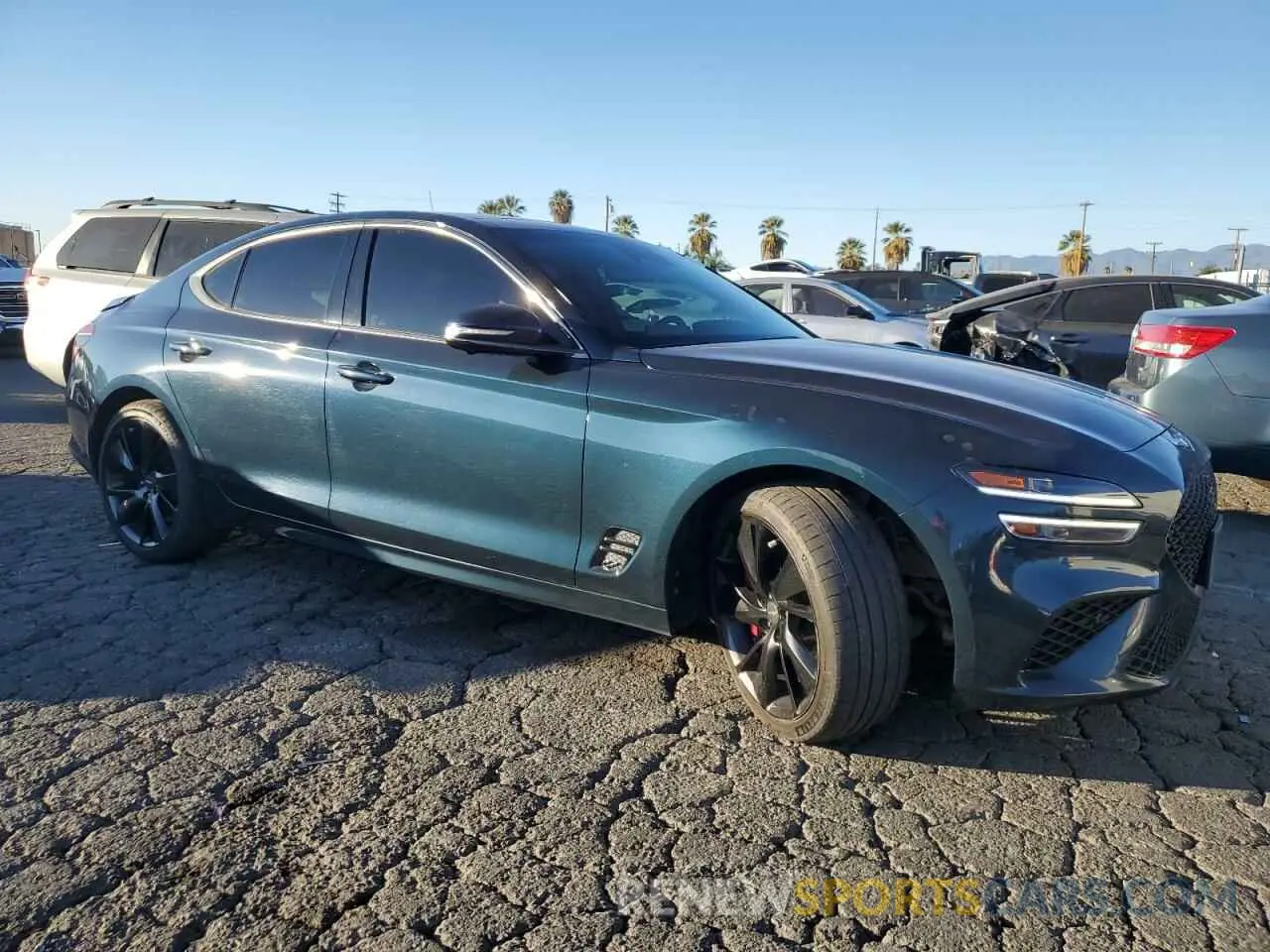 4 fotografías del automóvil dañado KMTG54TE1PU106881 GENESIS G70 BASE 2023