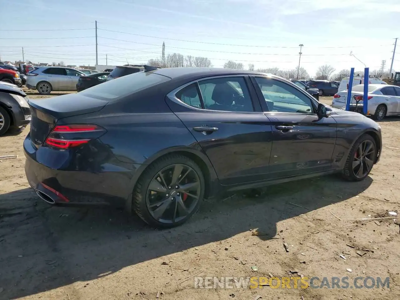 3 fotografías del automóvil dañado KMTG54TE1PU134177 GENESIS G70 BASE 2023