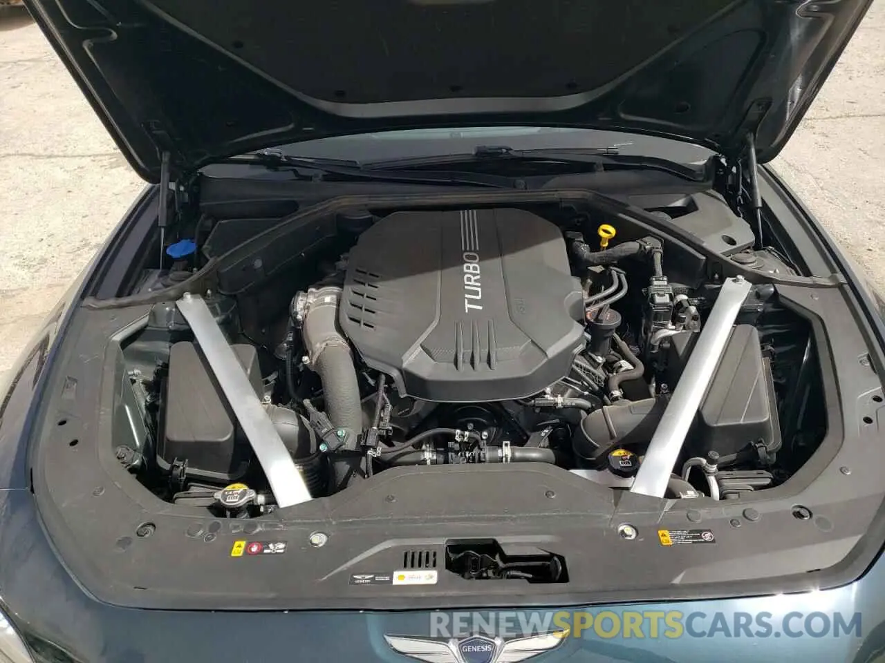 11 fotografías del automóvil dañado KMTG54TE4PU113520 GENESIS G70 BASE 2023