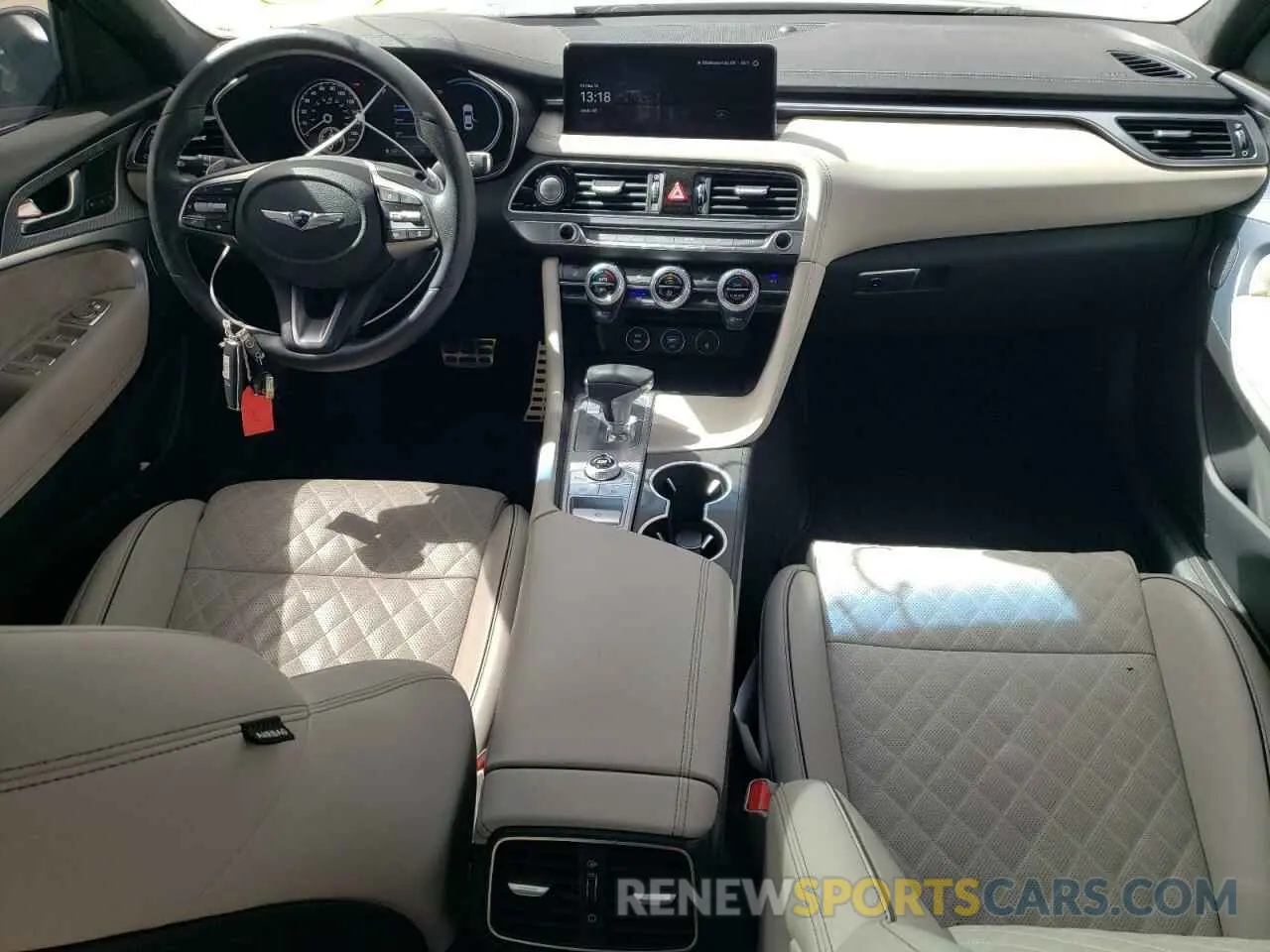 8 fotografías del automóvil dañado KMTG54TE4PU113520 GENESIS G70 BASE 2023