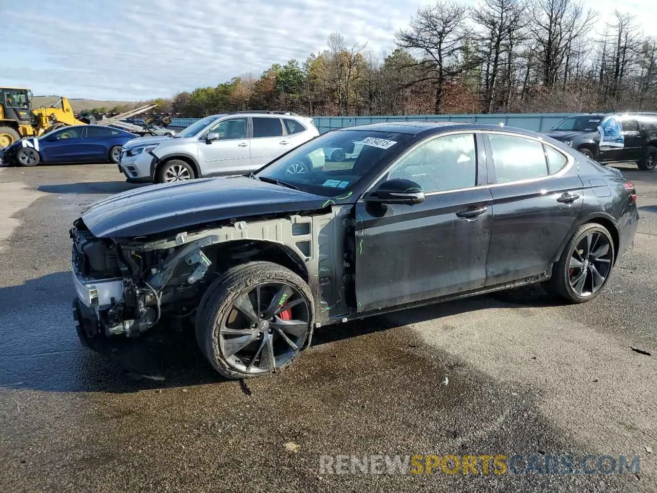 1 fotografías del automóvil dañado KMTG54TE4PU122153 GENESIS G70 BASE 2023