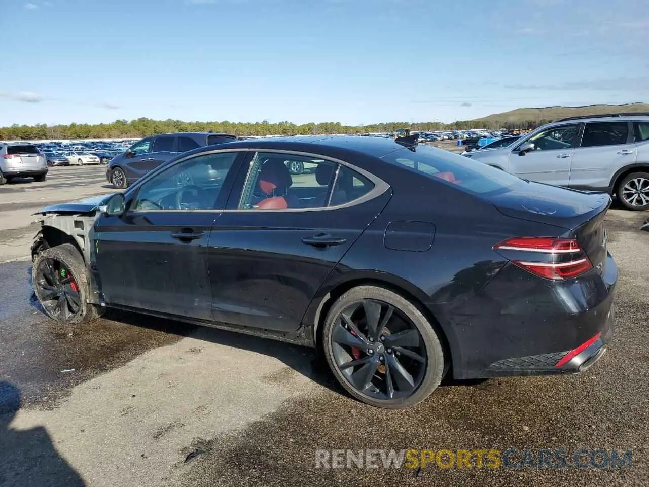 2 fotografías del automóvil dañado KMTG54TE4PU122153 GENESIS G70 BASE 2023
