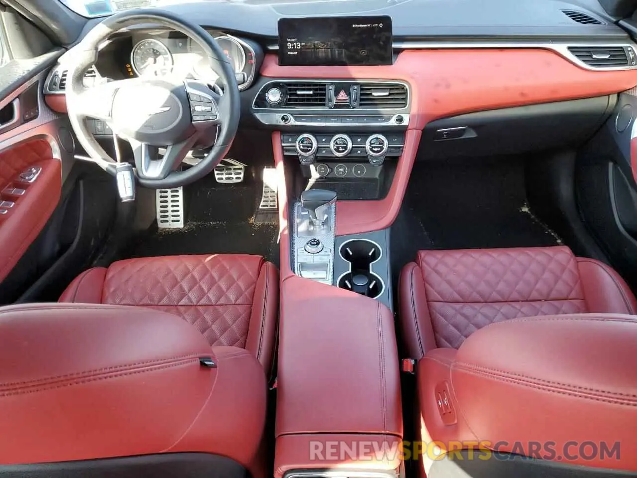 8 fotografías del automóvil dañado KMTG54TE4PU122153 GENESIS G70 BASE 2023
