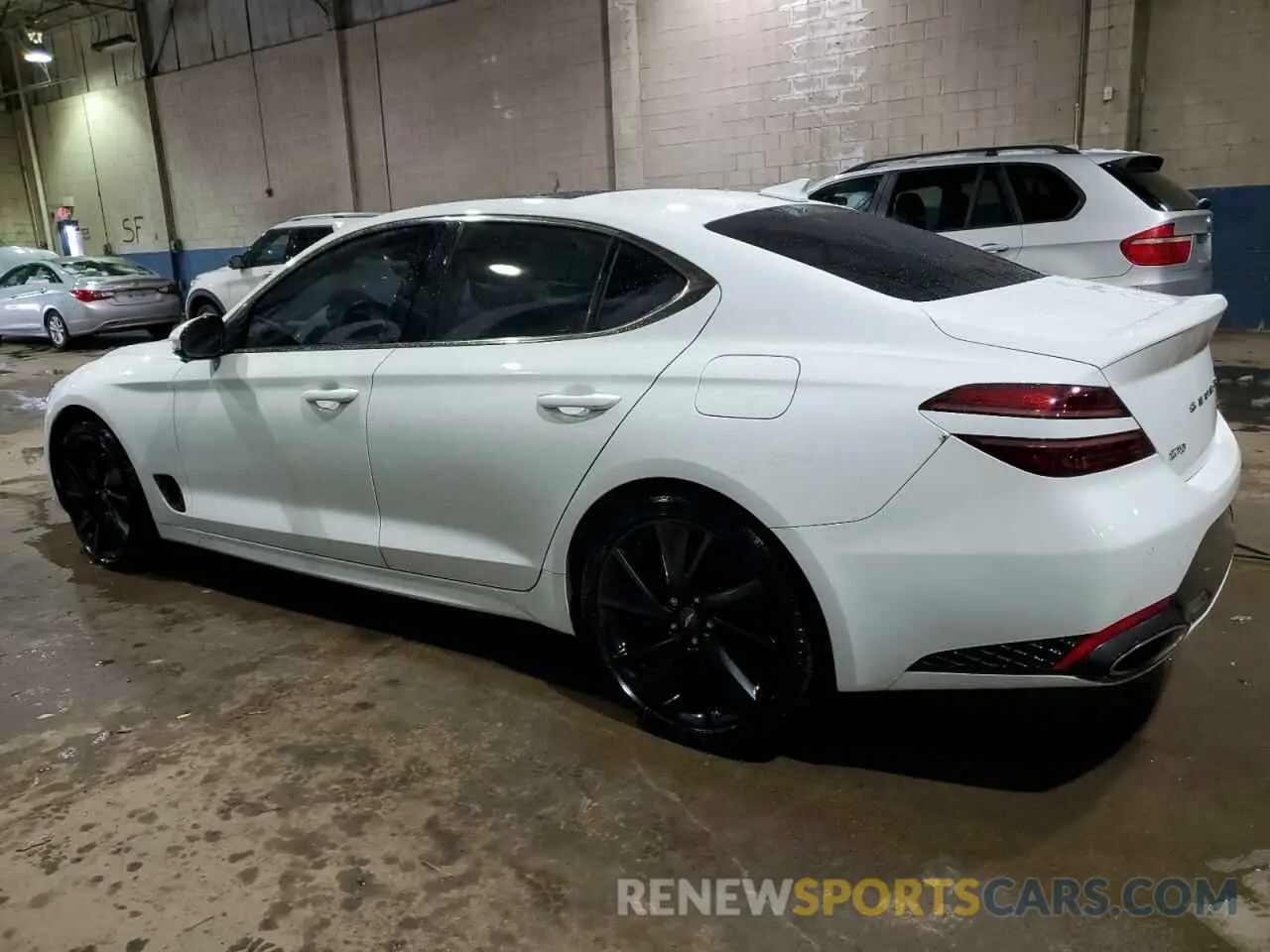 2 fotografías del automóvil dañado KMTG54TE6PU114331 GENESIS G70 BASE 2023