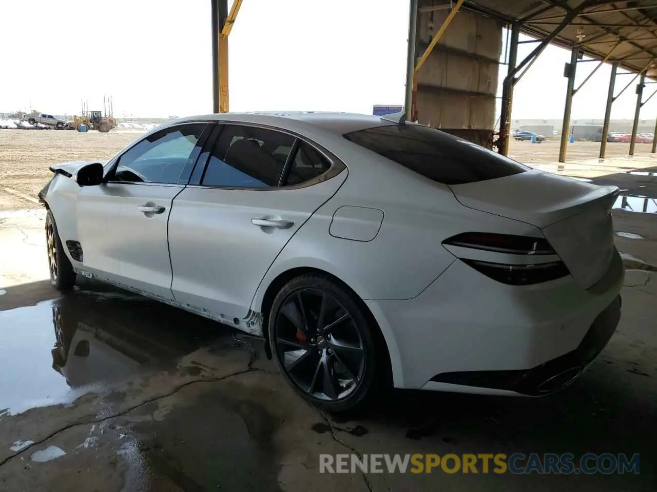 2 fotografías del automóvil dañado KMTG54TEXPU108841 GENESIS G70 BASE 2023