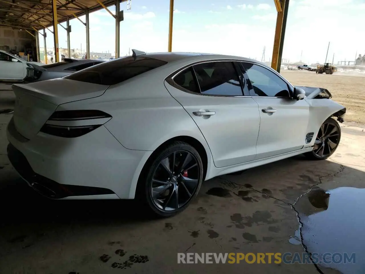 3 fotografías del automóvil dañado KMTG54TEXPU108841 GENESIS G70 BASE 2023