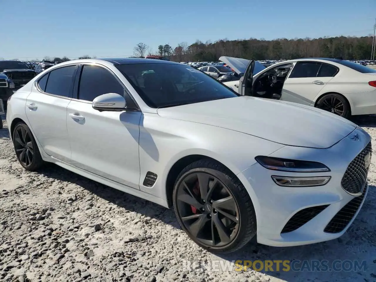 4 fotografías del automóvil dañado KMTG54TEXPU125509 GENESIS G70 BASE 2023
