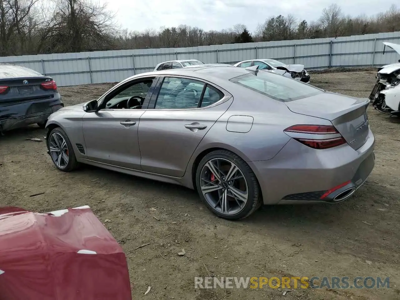 2 fotografías del automóvil dañado KMTG34SC0RU139931 GENESIS G70 BASE 2024