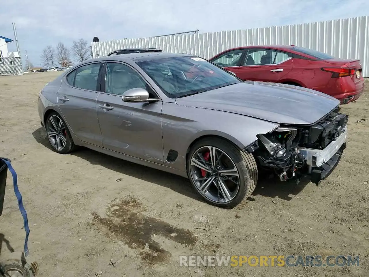 4 fotografías del automóvil dañado KMTG34SC0RU139931 GENESIS G70 BASE 2024