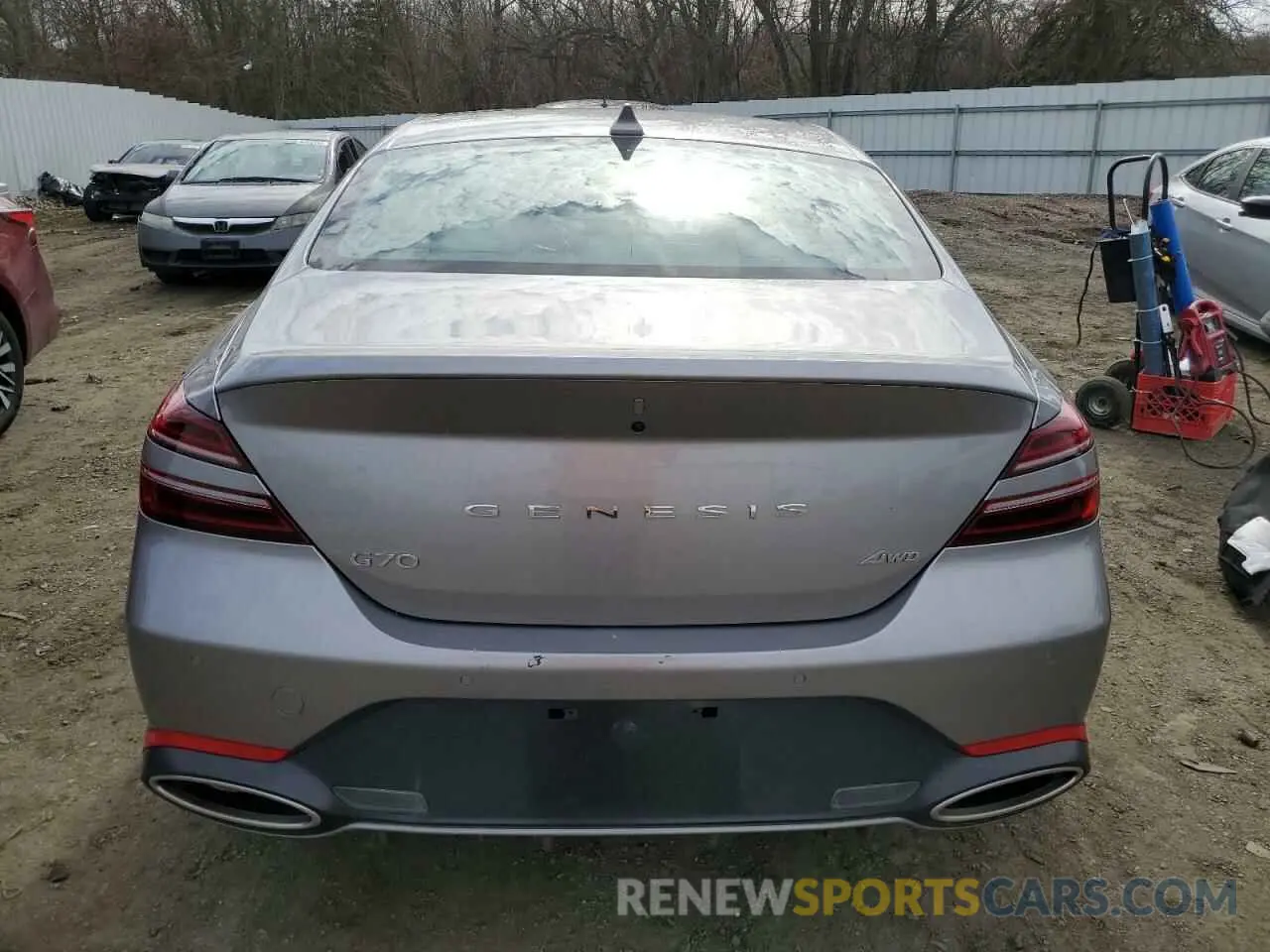 6 fotografías del automóvil dañado KMTG34SC0RU139931 GENESIS G70 BASE 2024