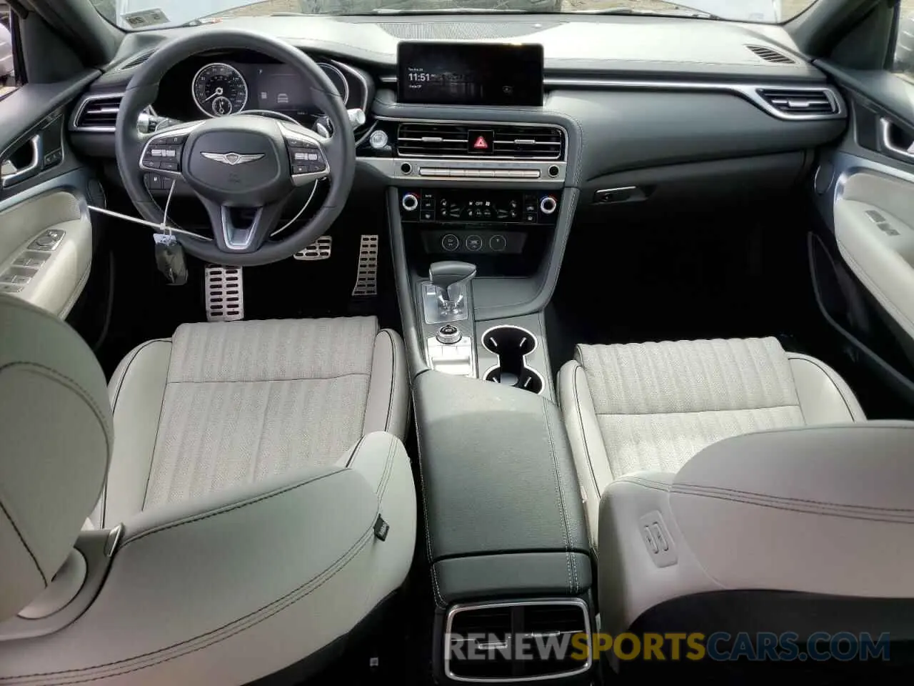 8 fotografías del automóvil dañado KMTG34SC0RU139931 GENESIS G70 BASE 2024