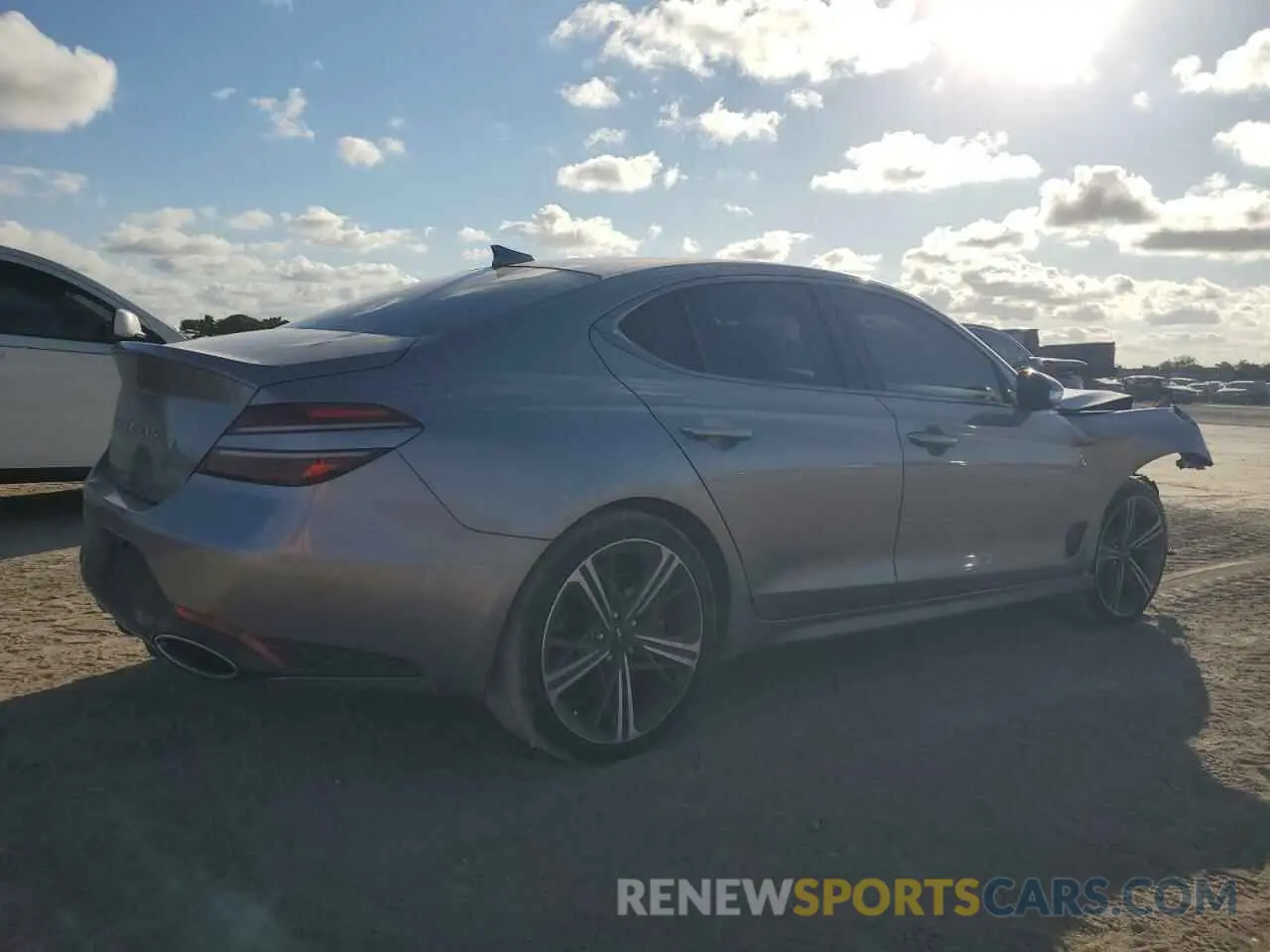 3 fotografías del automóvil dañado KMTG34SC1RU136438 GENESIS G70 BASE 2024