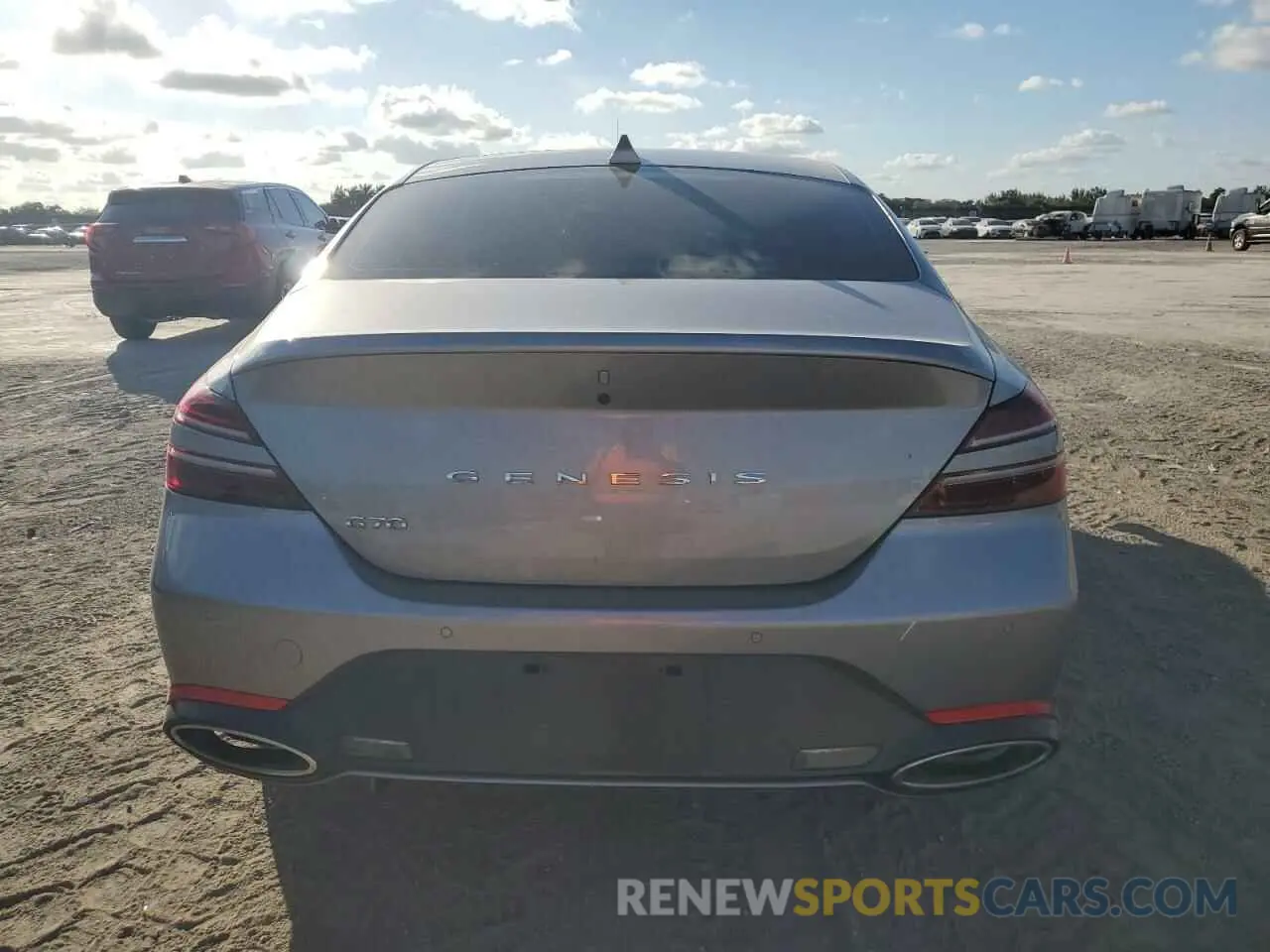6 fotografías del automóvil dañado KMTG34SC1RU136438 GENESIS G70 BASE 2024