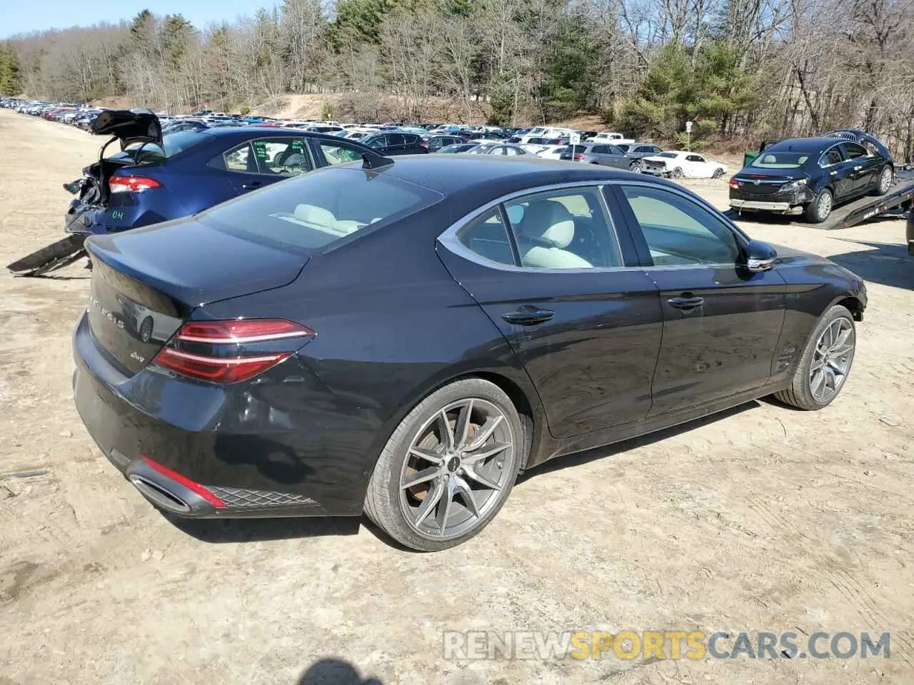 3 fotografías del automóvil dañado KMTG34SC5RU143084 GENESIS G70 BASE 2024