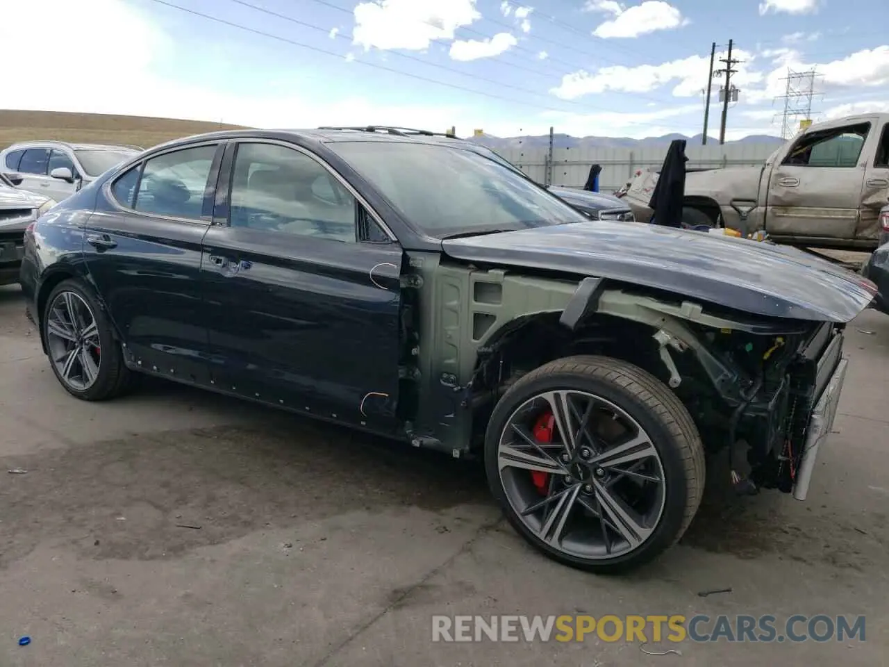 4 fotografías del automóvil dañado KMTG34SC7RU140896 GENESIS G70 BASE 2024