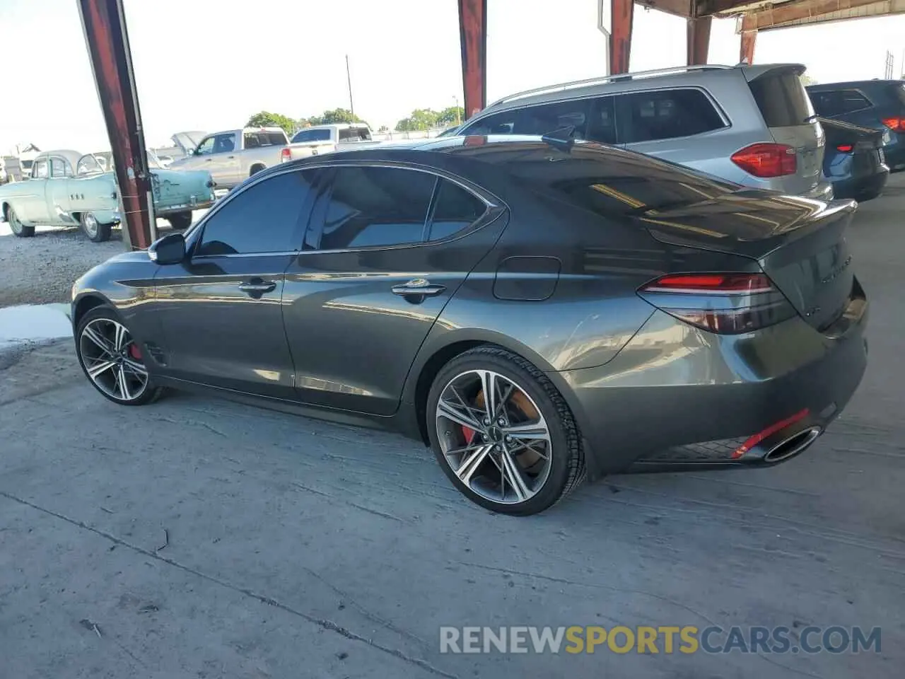 2 fotografías del automóvil dañado KMTG34SC8RU136338 GENESIS G70 BASE 2024