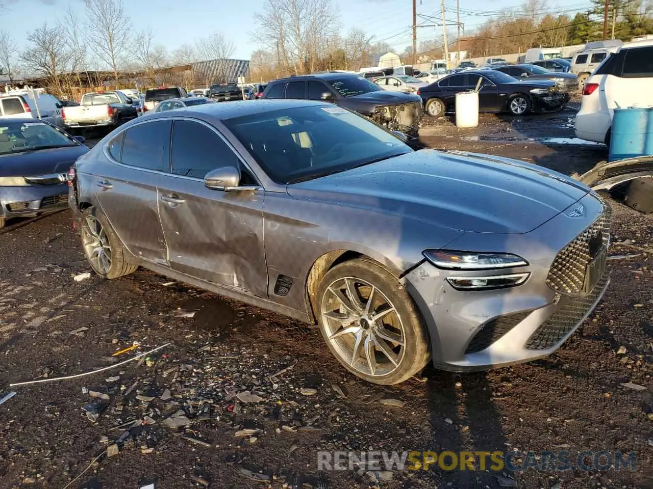 4 fotografías del automóvil dañado KMTG34SC8RU140244 GENESIS G70 BASE 2024
