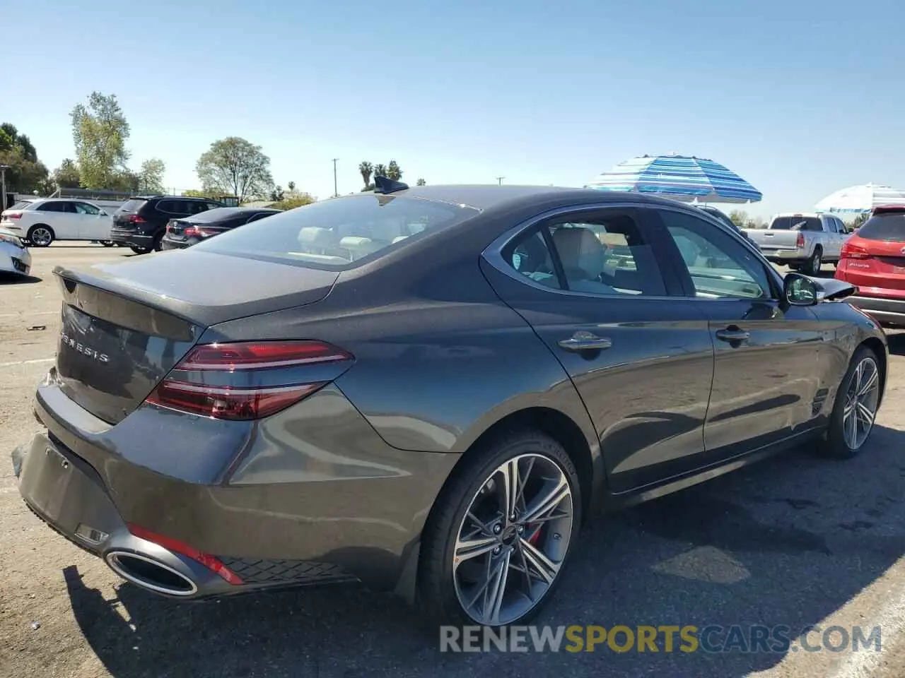 3 fotografías del automóvil dañado KMTG34SC9RU141502 GENESIS G70 BASE 2024