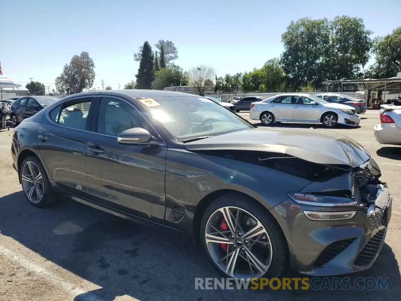 4 fotografías del automóvil dañado KMTG34SC9RU141502 GENESIS G70 BASE 2024