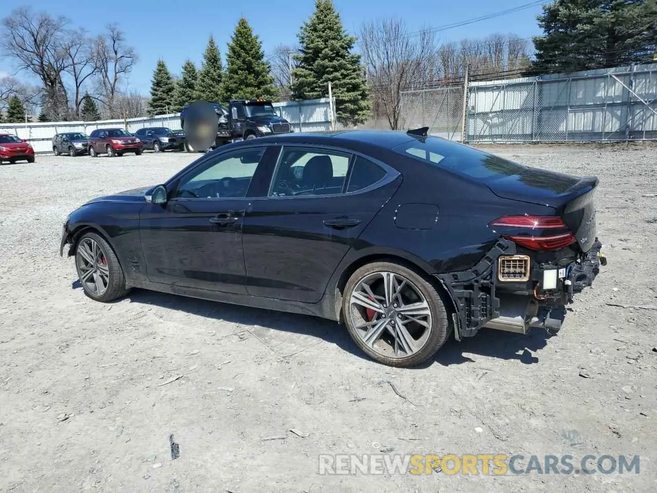 2 fotografías del automóvil dañado KMTG34SCXRU138219 GENESIS G70 BASE 2024