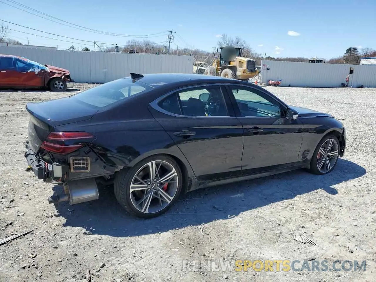 3 fotografías del automóvil dañado KMTG34SCXRU138219 GENESIS G70 BASE 2024