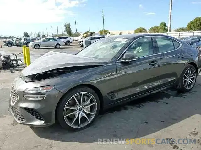 10 fotografías del automóvil dañado KMTG34SC0SU144360 GENESIS G70 BASE 2025