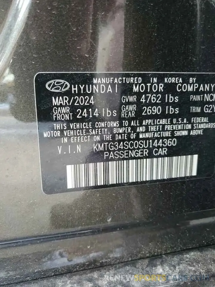 14 fotografías del automóvil dañado KMTG34SC0SU144360 GENESIS G70 BASE 2025