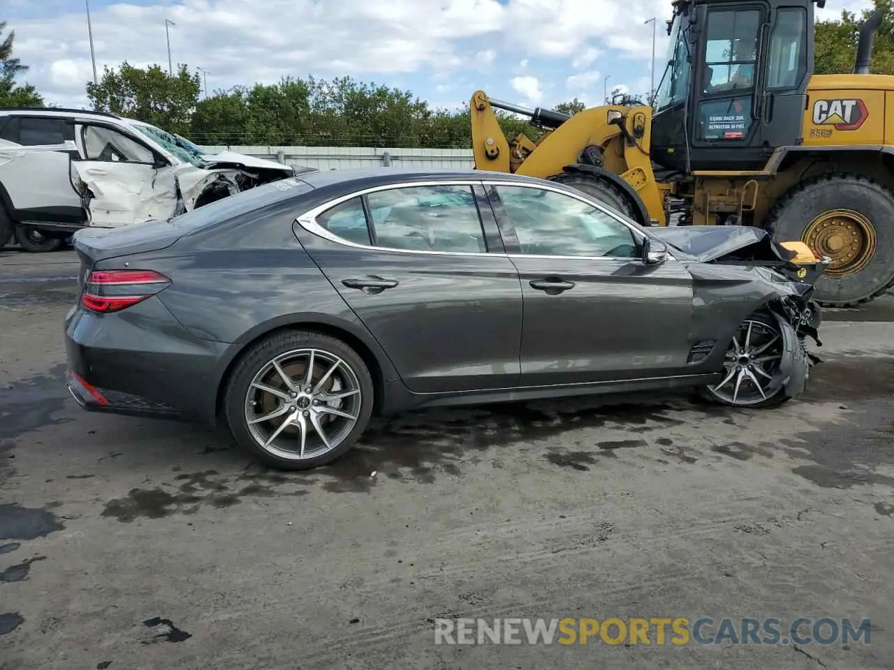 3 fotografías del automóvil dañado KMTG34SC0SU144360 GENESIS G70 BASE 2025