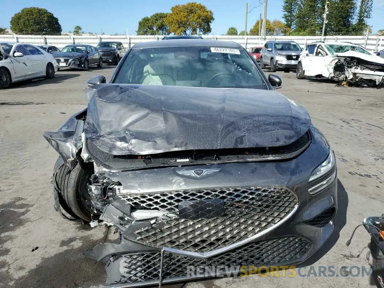 5 fotografías del automóvil dañado KMTG34SC0SU144360 GENESIS G70 BASE 2025