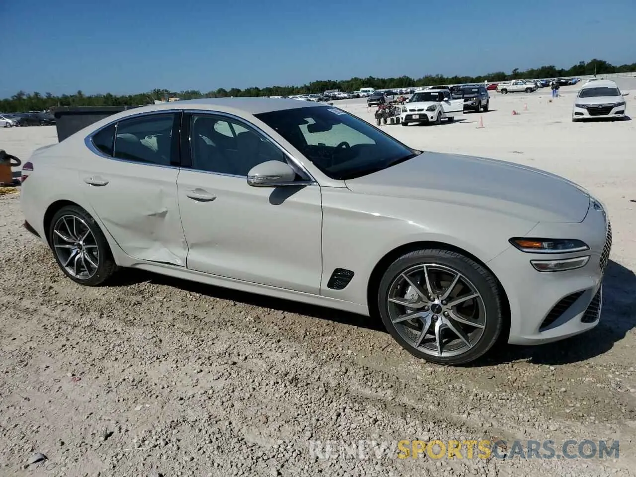 4 fotografías del automóvil dañado KMTG34SC2SU150418 GENESIS G70 BASE 2025