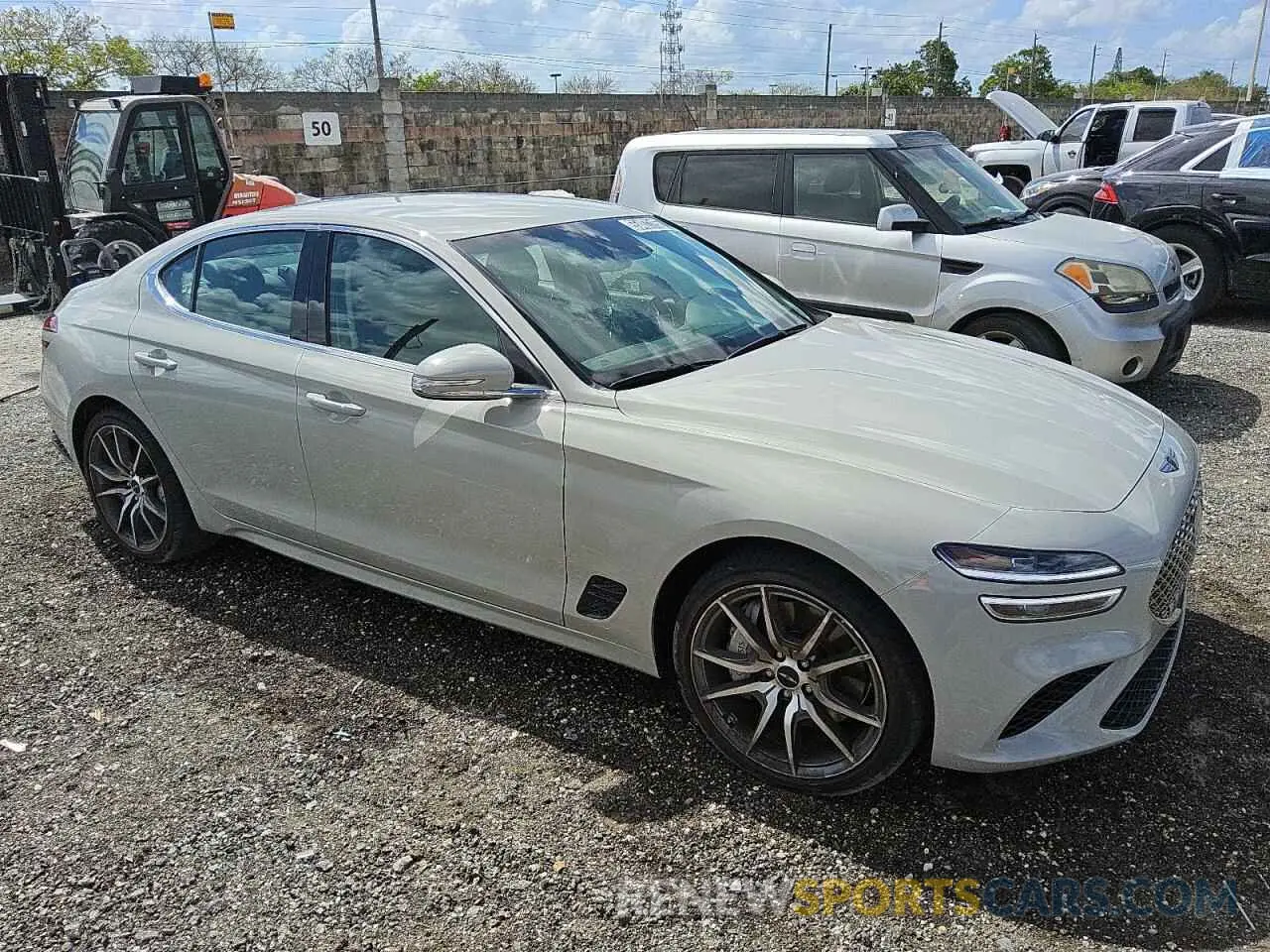 4 fotografías del automóvil dañado KMTG34SC6SU152947 GENESIS G70 BASE 2025