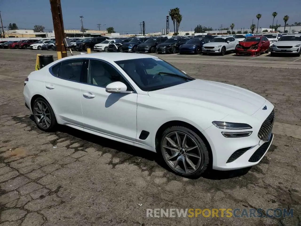 4 fotografías del automóvil dañado KMTG34SC7SU149426 GENESIS G70 BASE 2025